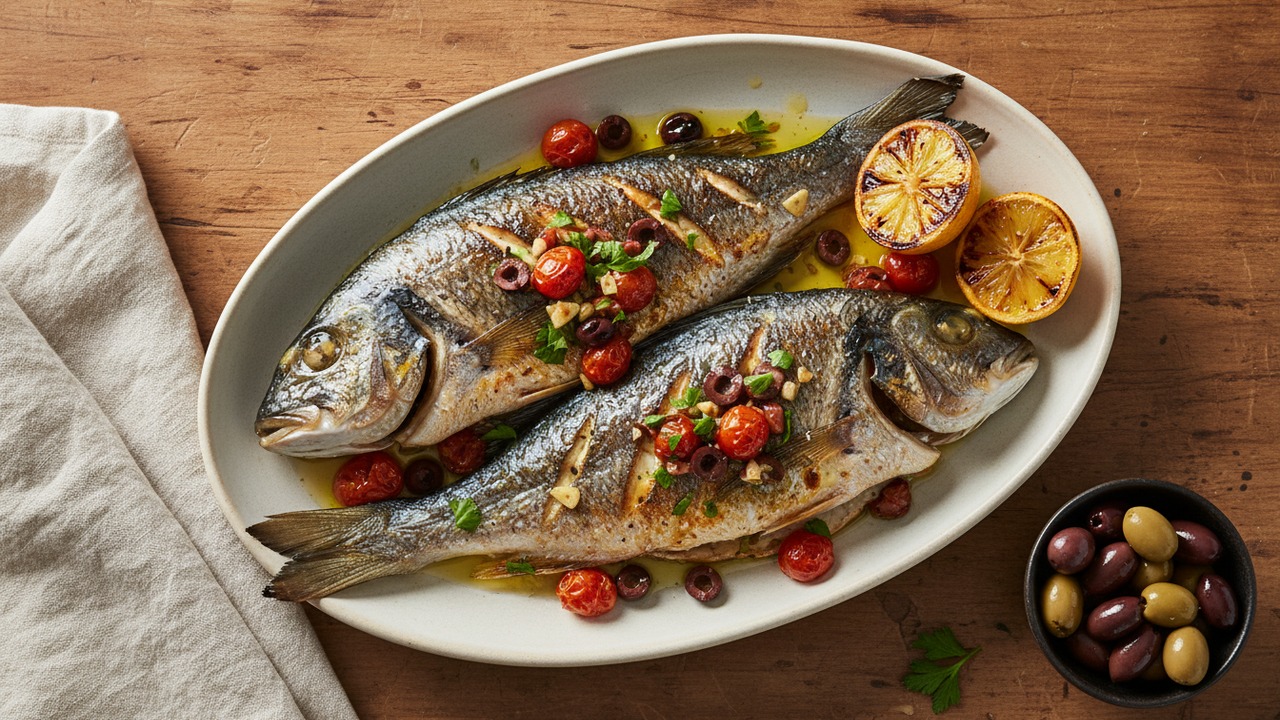 Grilled Branzino with Charred Tomato Salsa