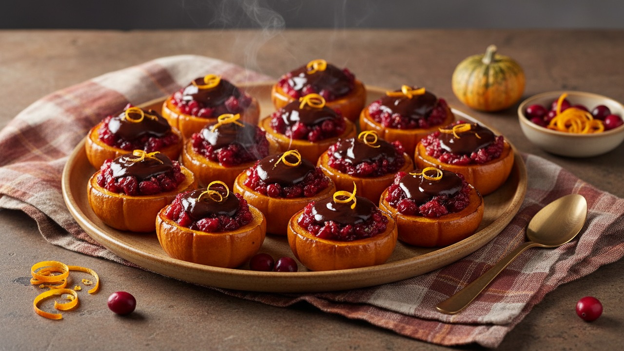 Grilled Chocolate-Stuffed Pumpkin Bites
