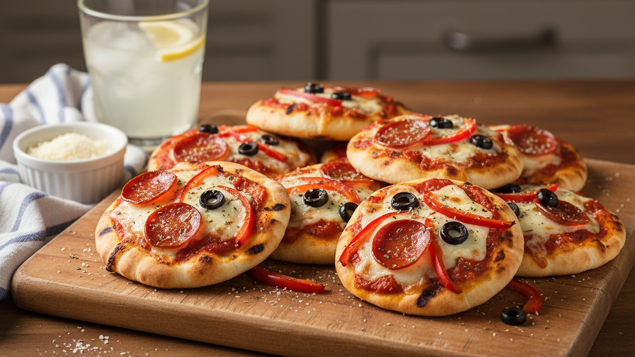 Grilled Mini Pita Pizzas for Kids