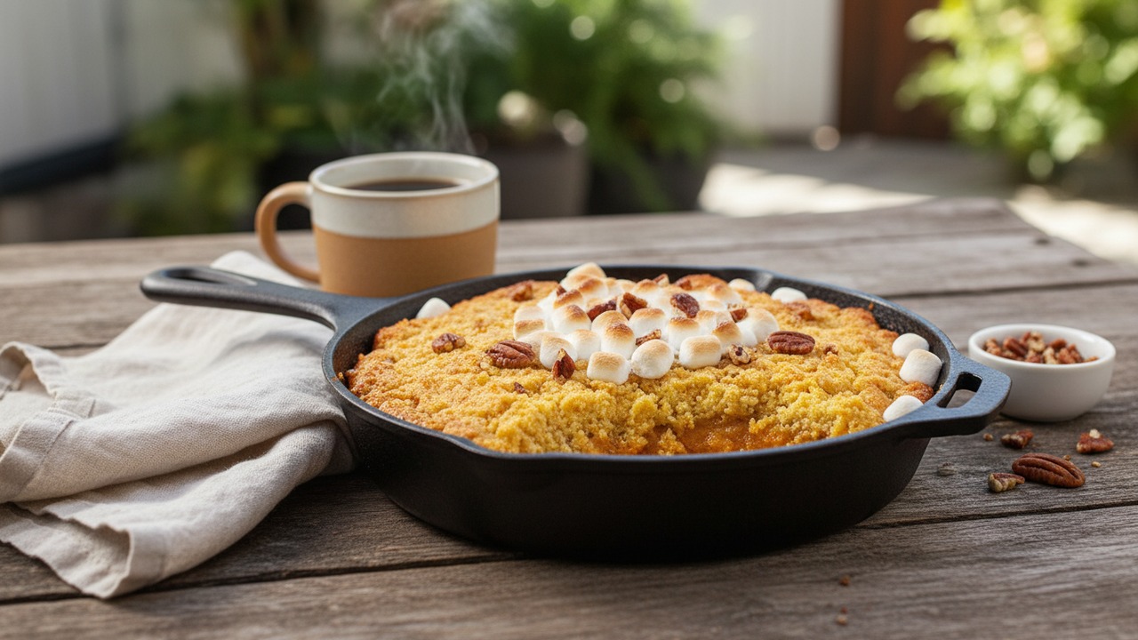 Grilled Pumpkin Dump Cake