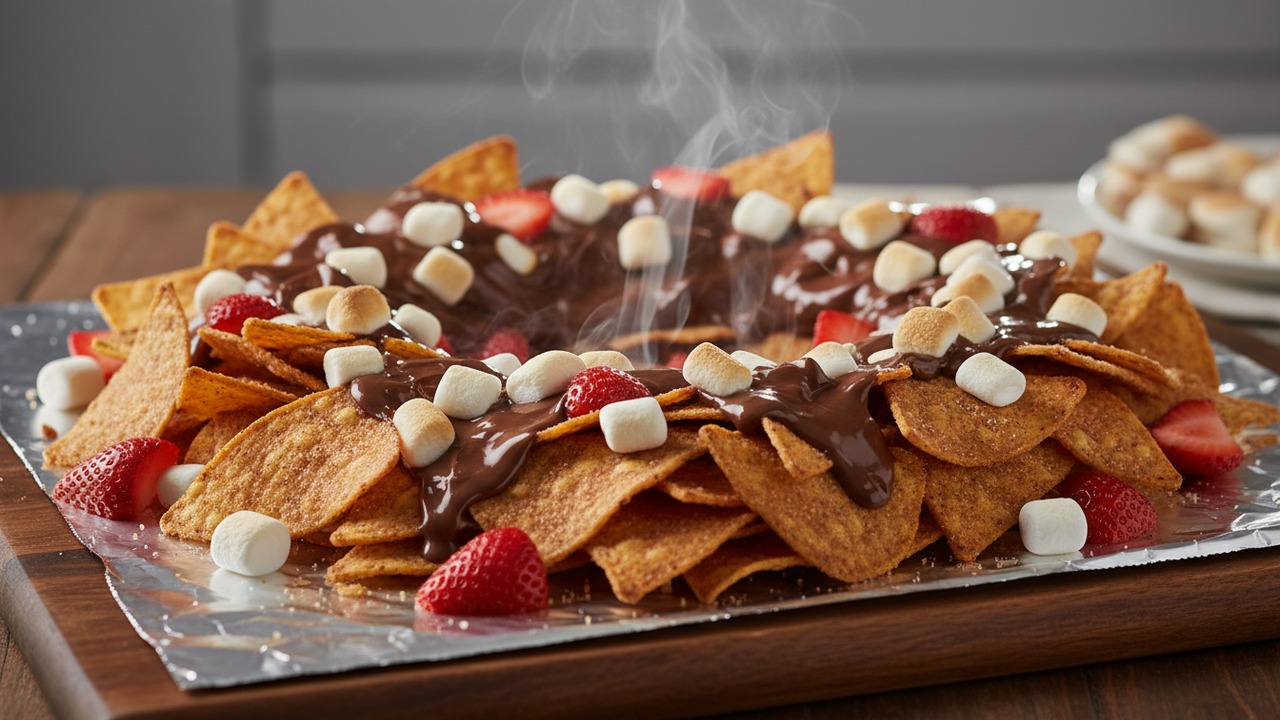 Grilled S'mores Nachos