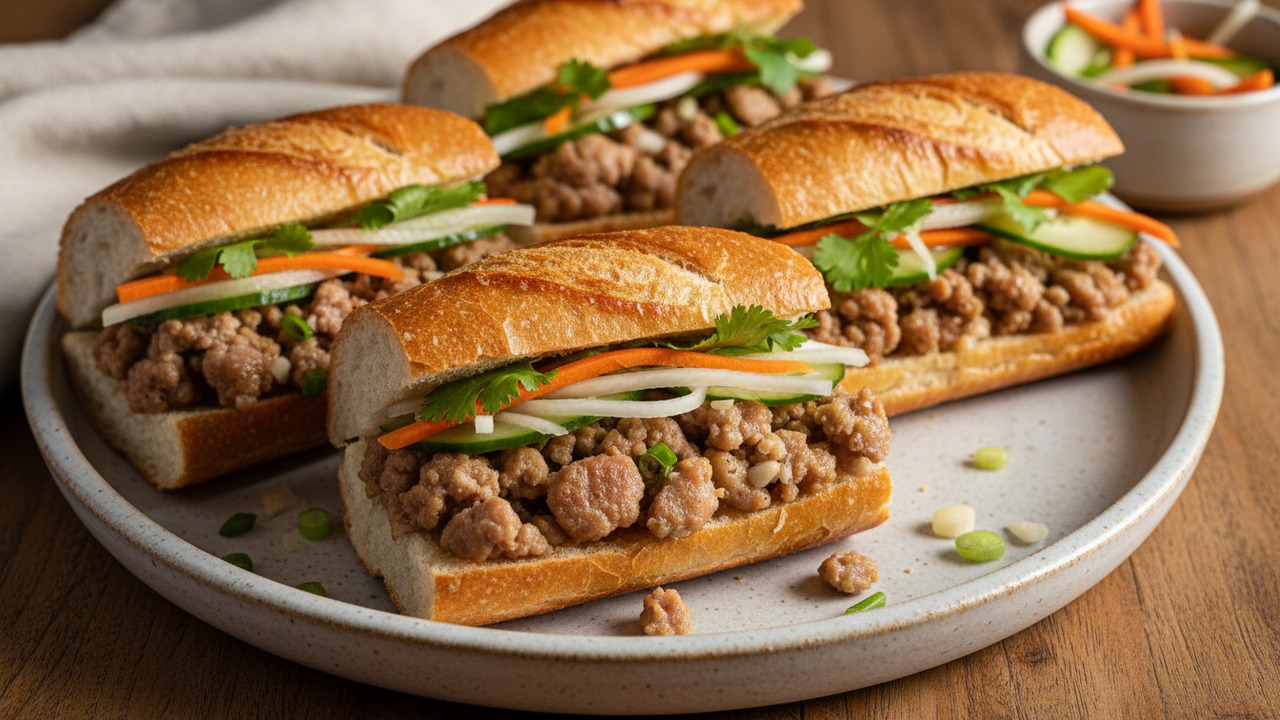 Ground Pork Banh Mi