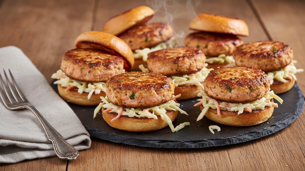 Kid-Friendly Seattle Salmon Sliders