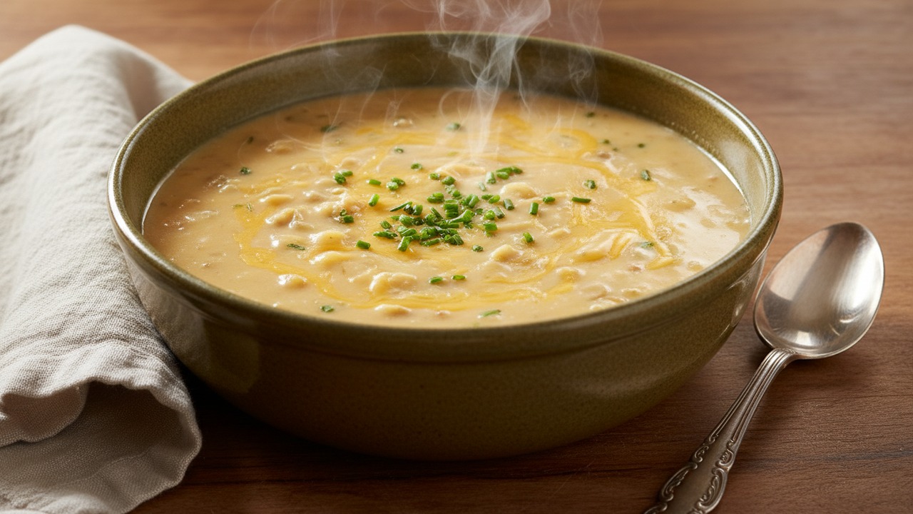 Light Beer Cheese Soup