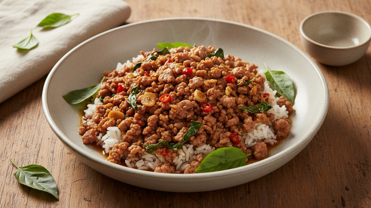 Pad Krapow Pork