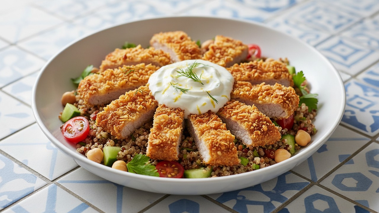 Potato-Chip-Crusted Pork Schnitzel Bowl