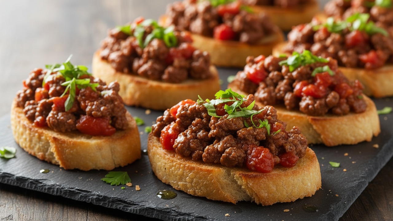 Quick Beef Ragu Lunch with Fresh Tomatoes
