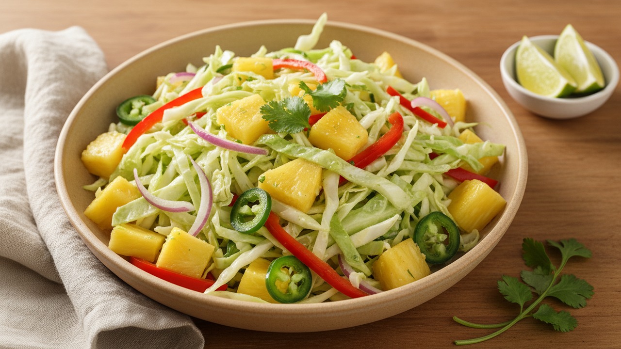 Tropical Pineapple Slaw